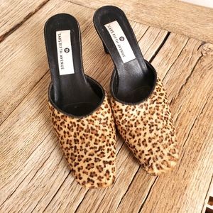 Saks Fifth Ave. Fur Mules